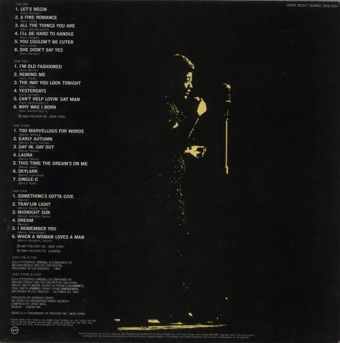 Ella Fitzgerald Sings The Jerome Kern/ Johnny Mercer Songbooks 2-LP vinyl record set (Double LP Album) UK EFZ2LSI879850