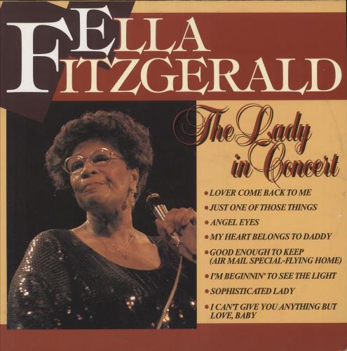 Ella Fitzgerald The Lady In Concert vinyl LP album (LP record) Italian EFZLPTH746556