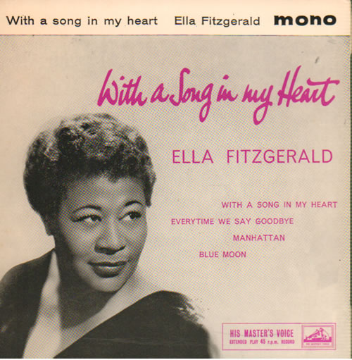 Ella Fitzgerald With A Song In My Heart EP 7" vinyl single (7 inch record / 45) UK EFZ07WI366650