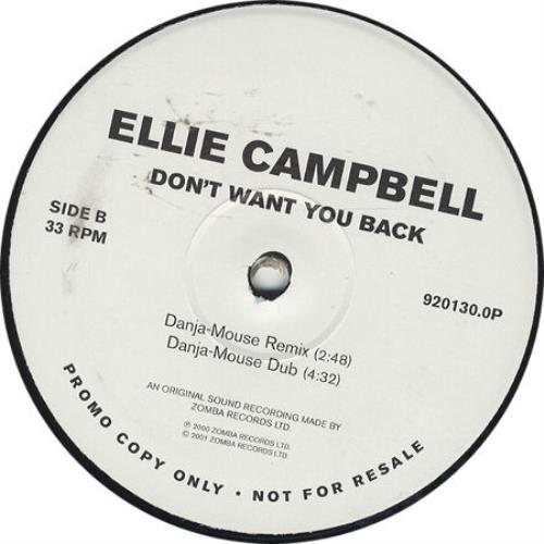 Ellie Campbell Don't Want You Back 12" vinyl single (12 inch record / Maxi-single) UK ELC12DO191981