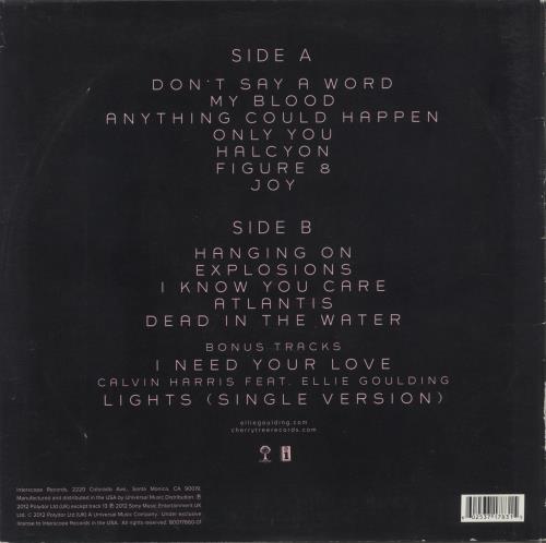 Ellie Goulding Halcyon vinyl LP album (LP record) US ENPLPHA596855