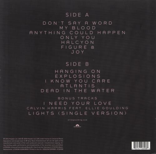 Ellie Goulding Halcyon vinyl LP album (LP record) UK ENPLPHA816323