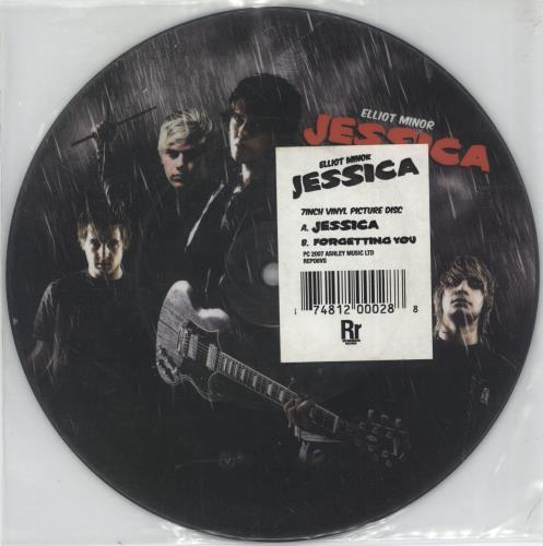 Elliot Minor Jessica 7" vinyl picture disc (7 inch picture disc single) UK EM77PJE888214