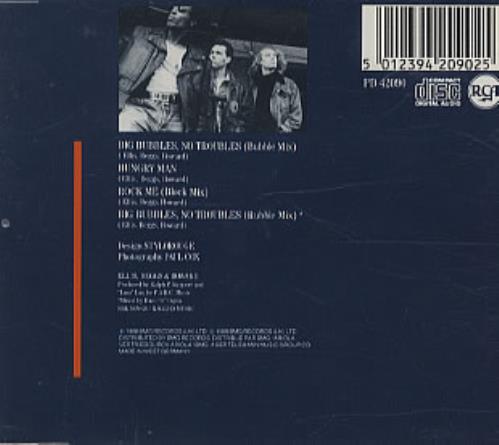 Ellis Beggs & Howard Big Bubbles No Troubles CD single (CD5 / 5") UK EBHC5BI61650