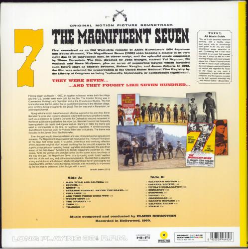 Elmer Bernstein The Magnificent Seven - 180gm Yellow - Sealed vinyl LP album (LP record) UK ELMLPTH807155