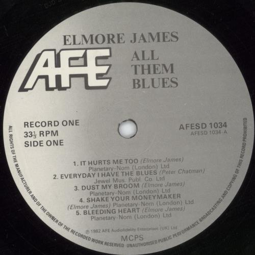 Elmore James All Them Blues 2-LP vinyl record set (Double LP Album) UK EMJ2LAL497713