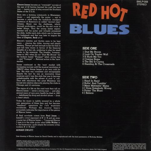 Elmore James Red Hot Blues vinyl LP album (LP record) UK EMJLPRE685325
