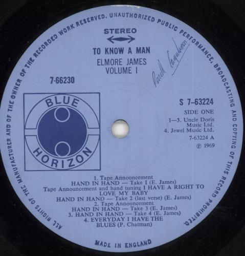 Elmore James To Know A Man - wol 2-LP vinyl record set (Double LP Album) UK EMJ2LTO732715