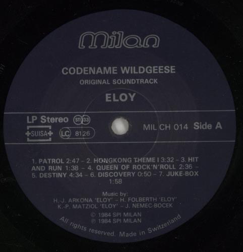 Eloy Codename Wildgeese vinyl LP album (LP record) Swiss LOYLPCO539747