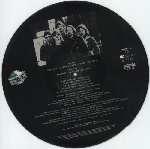 Eloy Performance picture disc LP (vinyl picture disc album) UK LOYPDPE83785