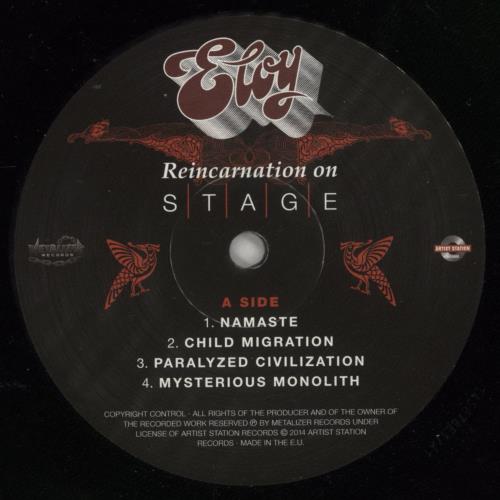 Eloy Reincarnation On Stage 3-LP vinyl record set (Triple LP Album) German LOY3LRE865948