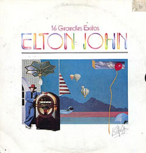 Elton John 16 Grandes Exitos vinyl LP album (LP record) Venezuelan JOHLPGR275117