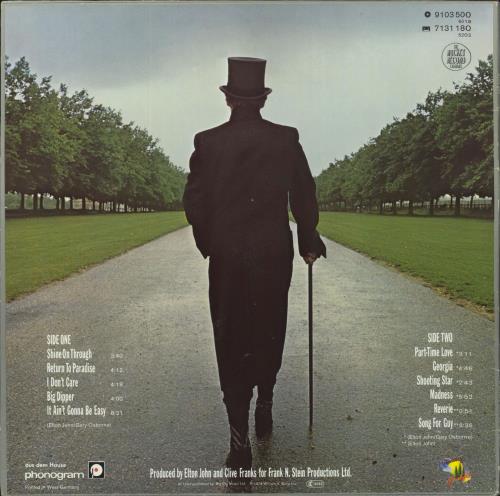 Elton John A Single Man - hypestickered vinyl LP album (LP record) German JOHLPAS804743