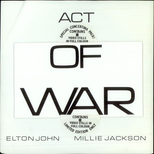 Elton John Act Of War - Concertina Pack 7" vinyl single (7 inch record / 45) UK JOH07AC09849