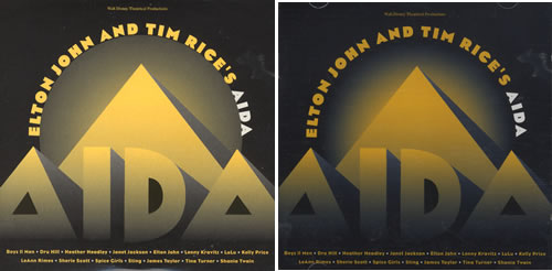 Elton John Aida - CD album & 2 Different Promo CD Albums CD album (CDLP) UK JOHCDAI416863