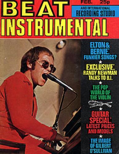 Elton John Beat Instrumental magazine UK JOHMABE277705