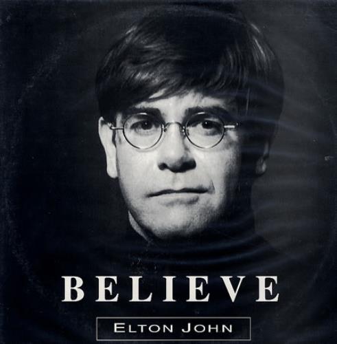 Elton John Believe 12" vinyl single (12 inch record / Maxi-single) Brazilian JOH12BE318855