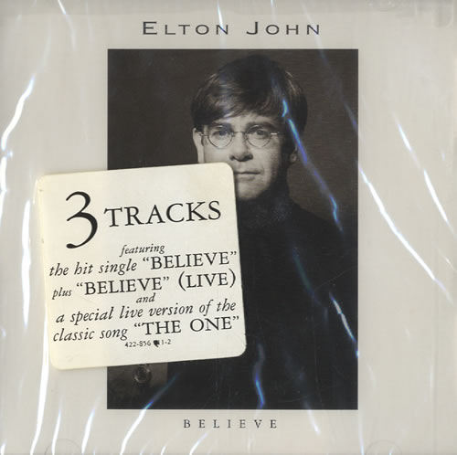 Elton John Believe CD single (CD5 / 5") US JOHC5BE42972
