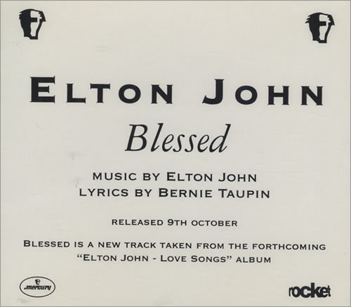 Elton John Blessed CD single (CD5 / 5") UK JOHC5BL53608