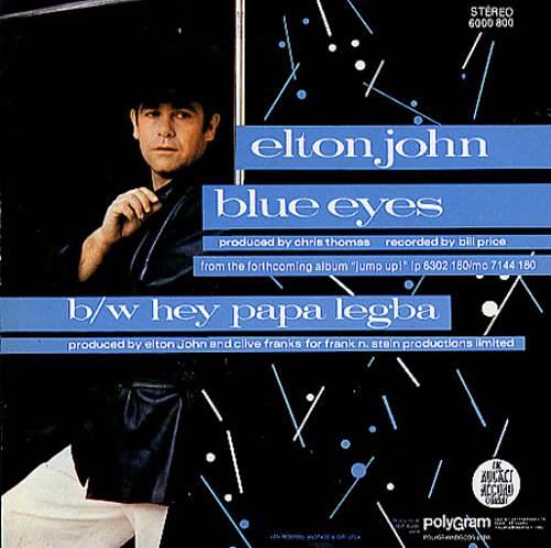 Elton John Blue Eyes 7" vinyl single (7 inch record / 45) Brazilian JOH07BL245317