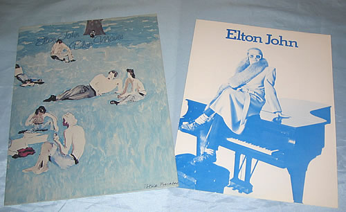 Elton John Blue Moves media press pack US JOHPPBL350650