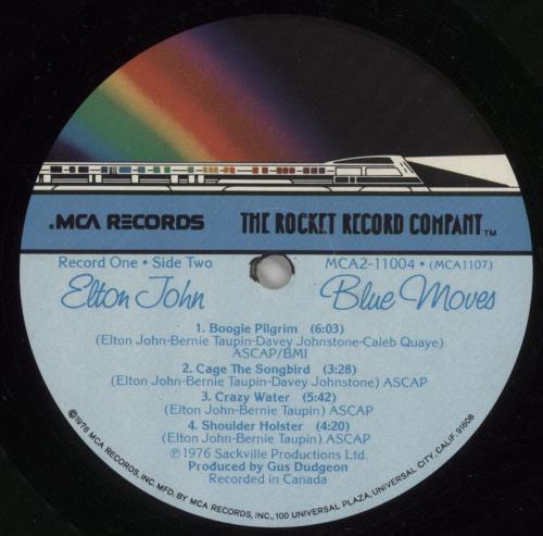 Elton John Blue Moves 2-LP vinyl record set (Double LP Album) US JOH2LBL497358