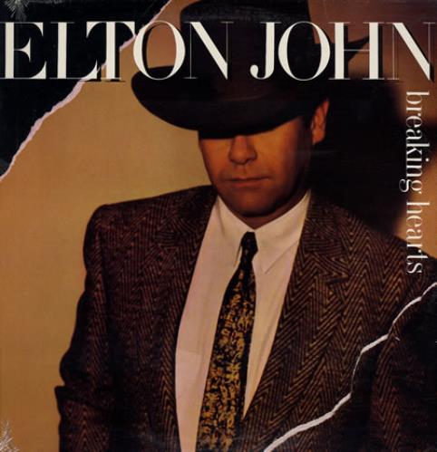 Elton John Breaking Hearts vinyl LP album (LP record) US JOHLPBR360719