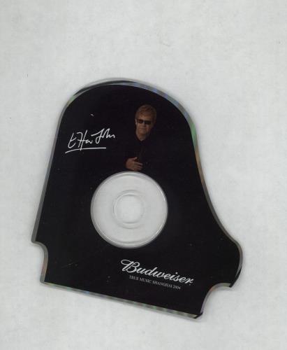Elton John Budweiser True Music Presents - Shaped Picture Disc CD CD single (CD5 / 5") Chinese JOHC5BU673929