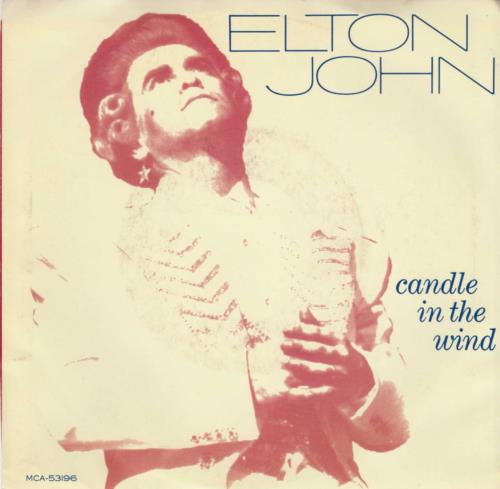 Elton John Candle In The Wind 7" vinyl single (7 inch record / 45) US JOH07CA117104