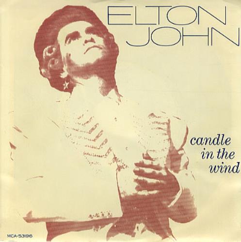 Elton John Candle In The Wind 7" vinyl single (7 inch record / 45) US JOH07CA58868