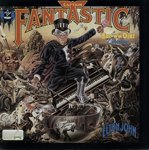 Elton John Captain Fantastic vinyl LP album (LP record) Italian JOHLPCA573634