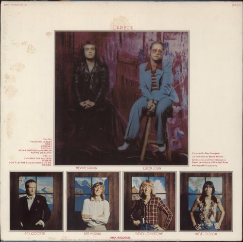 Elton John Caribou vinyl LP album (LP record) US JOHLPCA298747