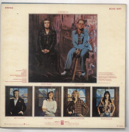 Elton John Caribou vinyl LP album (LP record) Greek JOHLPCA737066