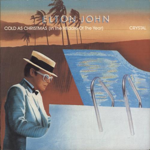 Elton John Cold As Christmas - Glossy P/s 7" vinyl single (7 inch record / 45) UK JOH07CO09853