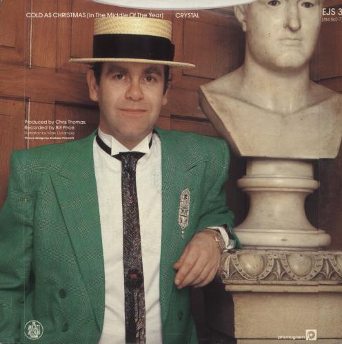 Elton John Cold As Christmas - Glossy P/s 7" vinyl single (7 inch record / 45) UK JOH07CO09853