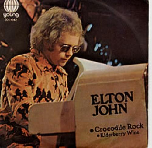 Elton John Crocodile Rock - P/S 7" vinyl single (7 inch record / 45) Brazilian JOH07CR246014