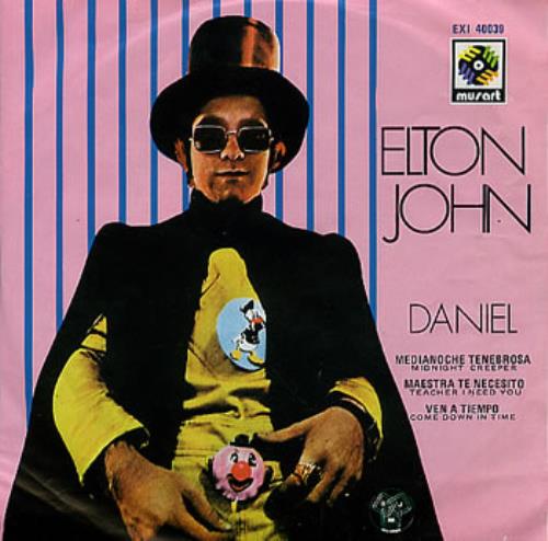 Elton John Daniel 7" vinyl single (7 inch record / 45) Mexican JOH07DA295142