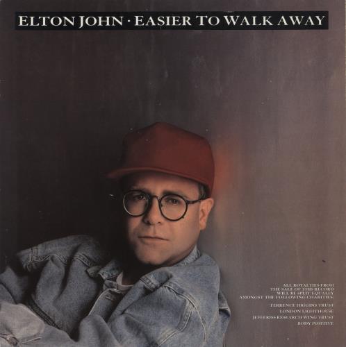 Elton John Easier To Walk Away 12" vinyl single (12 inch record / Maxi-single) UK JOH12EA128977