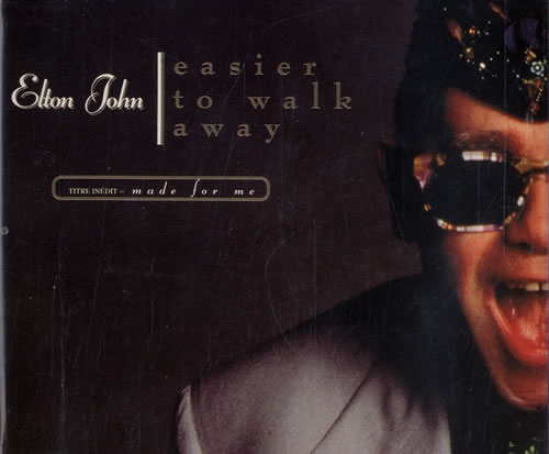 Elton John Easier To Walk Away CD single (CD5 / 5") French JOHC5EA153133