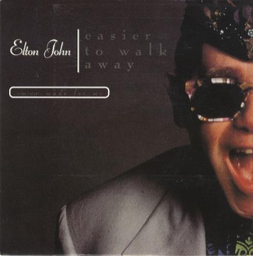 Elton John Easier To Walk Away 7" vinyl single (7 inch record / 45) French JOH07EA215133
