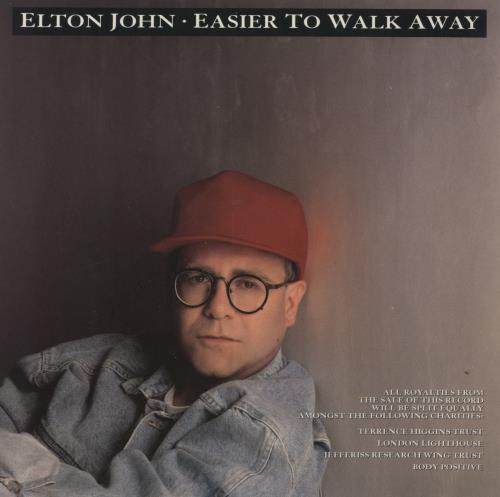 Elton John Easier To Walk Away 7" vinyl single (7 inch record / 45) UK JOH07EA98562