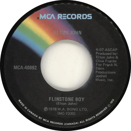 Elton John Ego 7" vinyl single (7 inch record / 45) Canadian JOH07EG701964