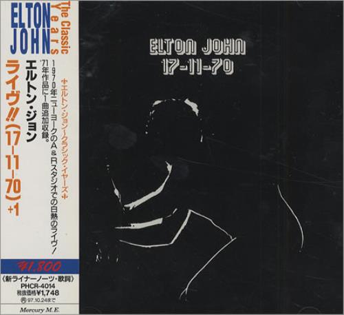 Elton John Elton John 17-11-70 CD album (CDLP) Japanese JOHCDEL255298