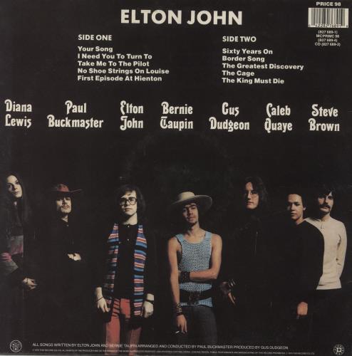 Elton John Elton John vinyl LP album (LP record) UK JOHLPEL497175