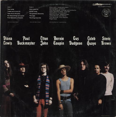 Elton John Elton John vinyl LP album (LP record) Dutch JOHLPEL757097