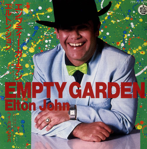 Elton John Empty Garden 7" vinyl single (7 inch record / 45) Japanese JOH07EM180538