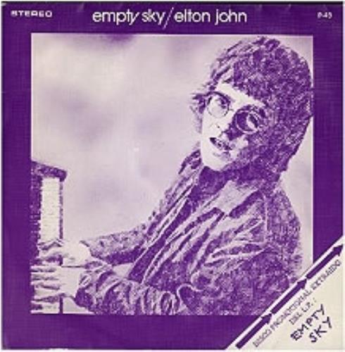 Elton John Empty Sky 7" vinyl single (7 inch record / 45) Spanish JOH07EM174133