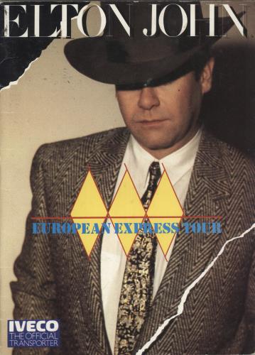 Elton John European Express Tour tour programme UK JOHTREU138298
