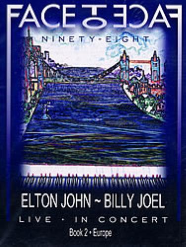 Elton John Face To Face 1998 Tour Itinerary book UK JOHBKFA223102