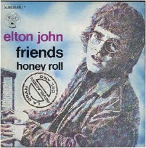 Elton John Friends 7" vinyl single (7 inch record / 45) Spanish JOH07FR174134